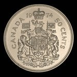 Canada, Elizabeth II, 50 cents <br /> 1974