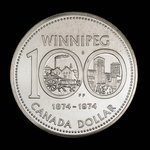 Canada, Elizabeth II, 1 dollar <br /> 1974