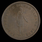 Canada, Bank of Montreal, 1 penny <br /> 1837