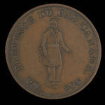 Canada, Bank of Montreal, 1/2 penny <br /> 1837