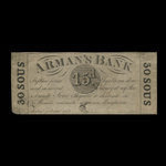 Canada, Arman's Bank, 15 pence <br /> August 1, 1837