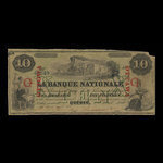 Canada, La Banque Nationale (National Bank), 10 dollars <br /> April 28, 1860