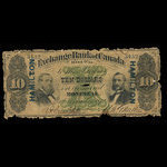 Canada, Exchange Bank of Canada, 10 dollars <br /> November 1, 1872