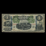 Canada, Mechanics Bank (Montreal), 4 dollars <br /> June 1, 1872
