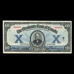 Canada, Merchants Bank of Canada (The), 10 dollars <br /> November 1, 1919
