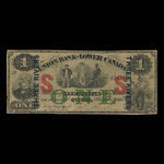Canada, Union Bank of Lower Canada, 1 dollar <br /> March 1, 1866
