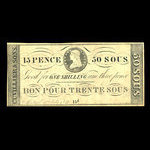 Canada, Cuvillier & Sons, 15 pence <br /> July 10, 1837