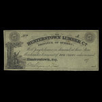 Canada, Hunterstown Lumber Co., 5 cents <br /> 1879