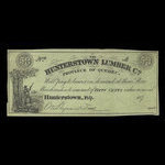 Canada, Hunterstown Lumber Co., 50 cents <br /> 1879