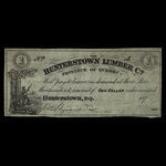 Canada, Hunterstown Lumber Co., 1 dollar <br /> 1875