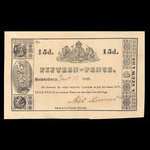 Canada, Neil Stewart, 15 pence <br /> January 12, 1838