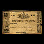 Canada, Neil Stewart, 15 pence <br /> 1838