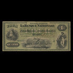 Canada, La Banque Nationale (National Bank), 4 dollars <br /> May 28, 1870