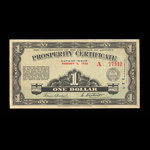 Canada, Alberta - Treasury Department, 1 dollar <br /> October 5, 1936