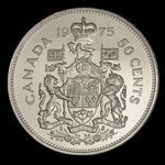 Canada, Elizabeth II, 50 cents <br /> 1975