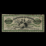 Canada, Province of Canada, 50 dollars <br /> October 1, 1866