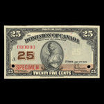 Canada, Dominion of Canada, 25 cents <br /> July 2, 1923