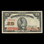 Canada, Dominion of Canada, 25 cents <br /> July 2, 1923