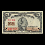 Canada, Dominion of Canada, 25 cents <br /> July 2, 1923