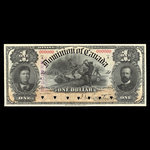 Canada, Dominion of Canada, 1 dollar <br /> March 31, 1898