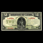 Canada, Dominion of Canada, 2 dollars <br /> June 23, 1923