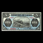 Canada, Dominion of Canada, 5 dollars <br /> May 1, 1912