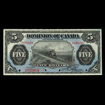 Canada, Dominion of Canada, 5 dollars <br /> May 1, 1912