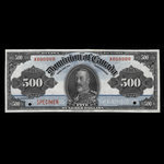 Canada, Dominion of Canada, 500 dollars <br /> January 2, 1925