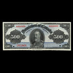 Canada, Dominion of Canada, 500 dollars <br /> January 2, 1925