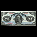 Canada, Dominion of Canada, 1,000 dollars <br /> January 3, 1911