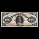 Canada, Dominion of Canada, 1,000 dollars <br /> January 2, 1925