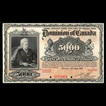 Canada, Dominion of Canada, 5,000 dollars <br /> January 2, 1901