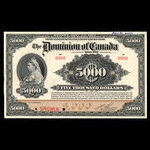 Canada, Dominion of Canada, 5,000 dollars <br /> January 2, 1918