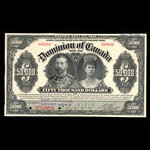 Canada, Dominion of Canada, 50,000 dollars <br /> January 2, 1918