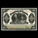 Canada, Dominion of Canada, 50,000 dollars <br /> January 2, 1924