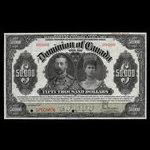 Canada, Dominion of Canada, 50,000 dollars <br /> January 2, 1924