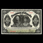 Canada, Dominion of Canada, 50,000 dollars <br /> January 2, 1924