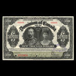 Canada, Dominion of Canada, 50,000 dollars <br /> January 2, 1924