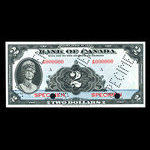 Canada, Bank of Canada, 2 dollars <br /> 1935