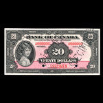 Canada, Bank of Canada, 20 dollars <br /> 1935