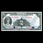 Canada, Bank of Canada, 2 dollars <br /> 1935