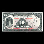 Canada, Bank of Canada, 10 dollars <br /> 1935