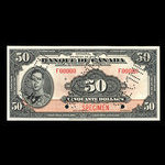 Canada, Bank of Canada, 50 dollars <br /> 1935