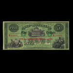 Canada, Bank of Montreal, 5 dollars <br /> January 3, 1859