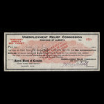 Canada, Alberta - Unemployment Relief Commission, 1 dollar, 20 cents <br /> 1935