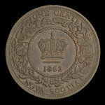 Canada, Province of Nova Scotia, 1 cent <br /> 1862