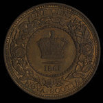 Canada, Victoria, 1 cent <br /> 1861