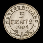 Canada, Edward VII, 5 cents <br /> 1904