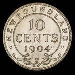 Canada, Edward VII, 10 cents <br /> 1904