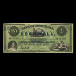 Canada, Bank of Montreal, 1 dollar <br /> January 3, 1859